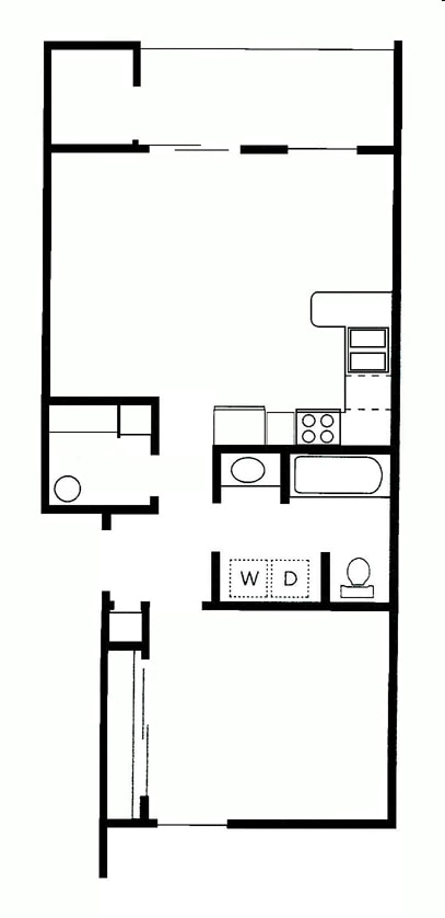 1BR/1BA - Barrington Place