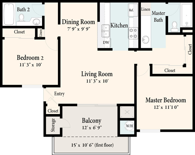 Floorplan - Sycamore Park Apartments