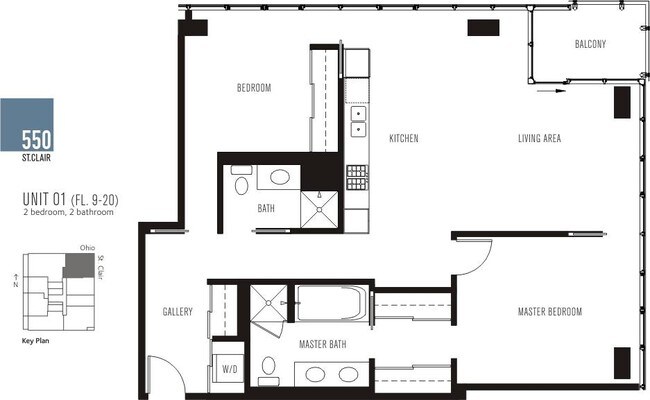 Floorplan - 550 N Saint Clair St
