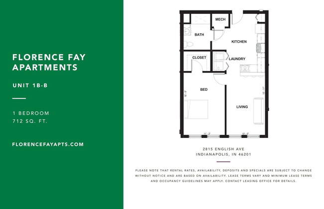 Floorplan - Florence Fay School Senior Apartments