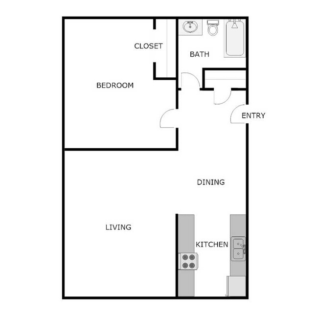 Floorplan - KENSINGTON HOUSE APARTMENTS