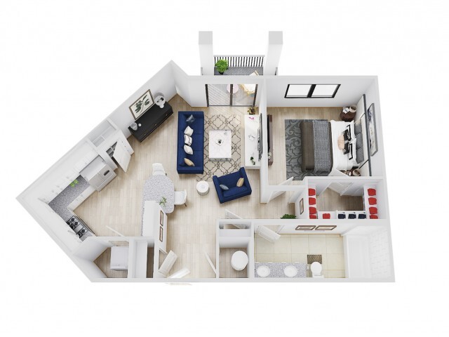 Caranday | 1 Bed / 1 Bath - The Hamilton at Lakeside