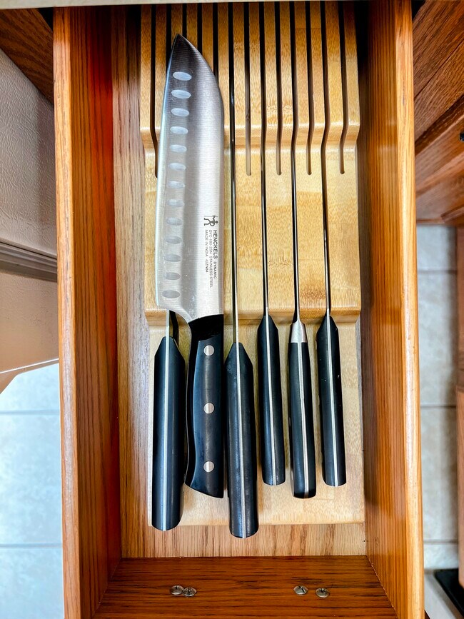 Our knives are high quality and sharp. - 228 W Lexington Blvd