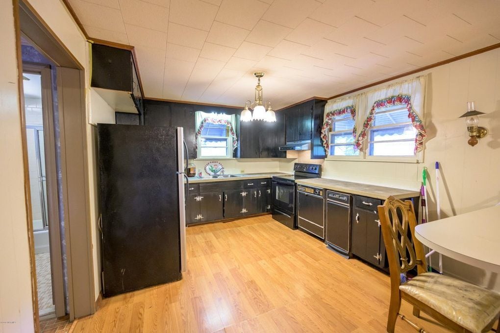 Kitchen has new fridge, dishwasher and lots of cabinets. - 733 Falls Rd