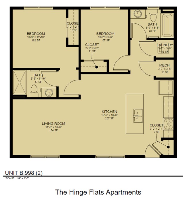 Building Photo - New 2 Bedroom 2 Bathroom Flat in Ralston