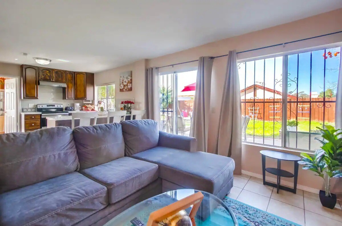 Cool down on the comfy couches & put your feet up after a long day at work - 6434 Bullock Dr