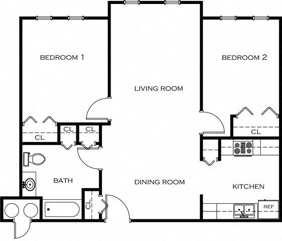 Floorplan - Parkview Senior Apartments