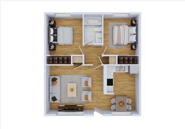 Floorplan - Palms Apartments