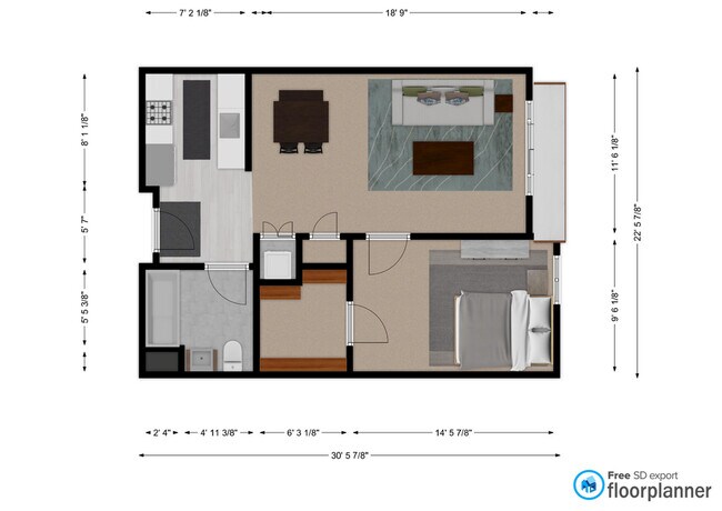 Floor plan 03 04 07 08 - 567 sq feet - The Artisan