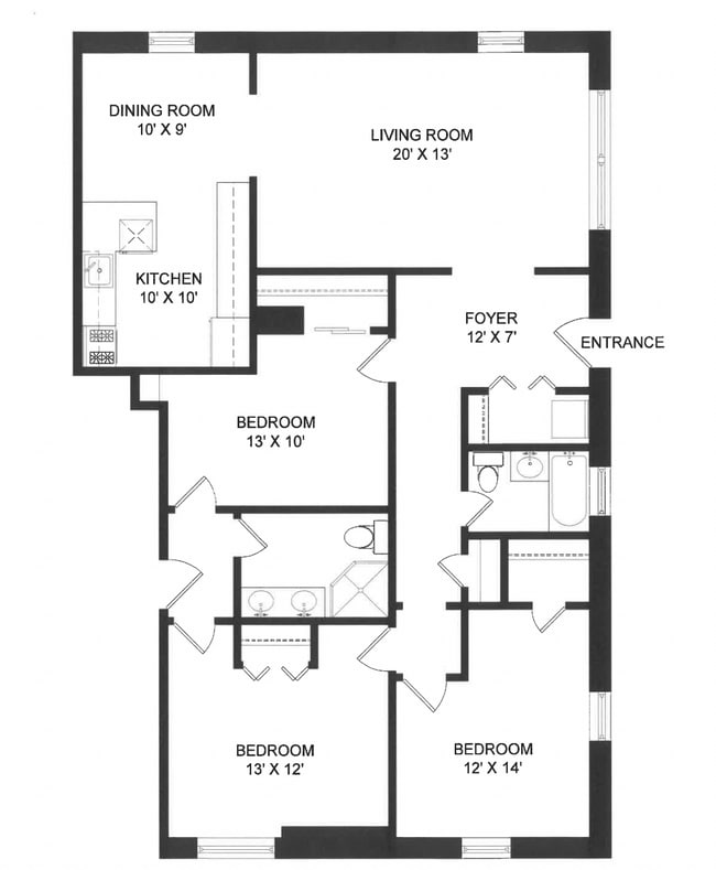 Floorplan - 1940 Sherman Ave.