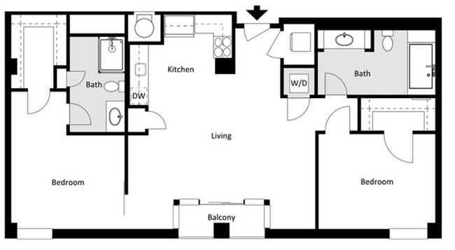E-2R Floorplan - The Peach Atlanta