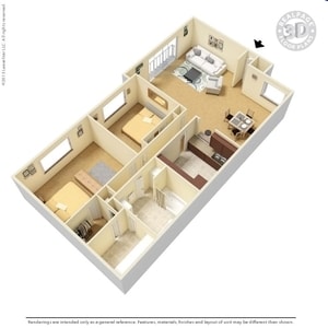 2BR/1BA - Regency Park Apartments