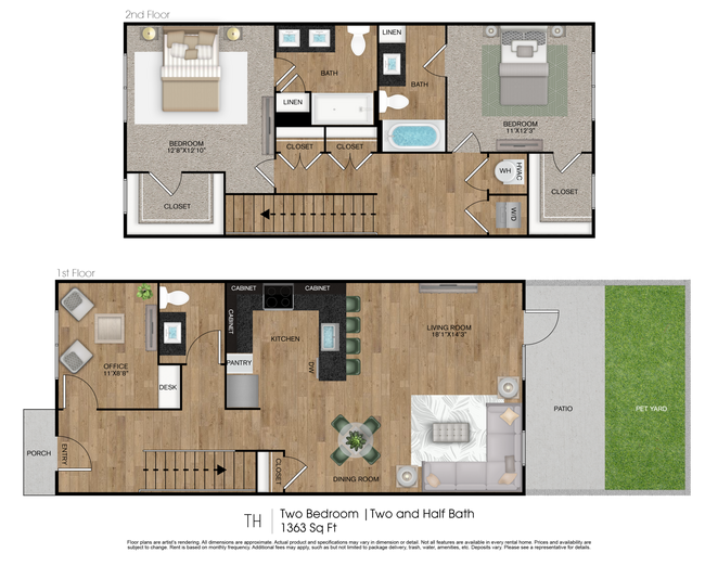 TH floor plan Gateway to Gruene - Gateway to Gruene
