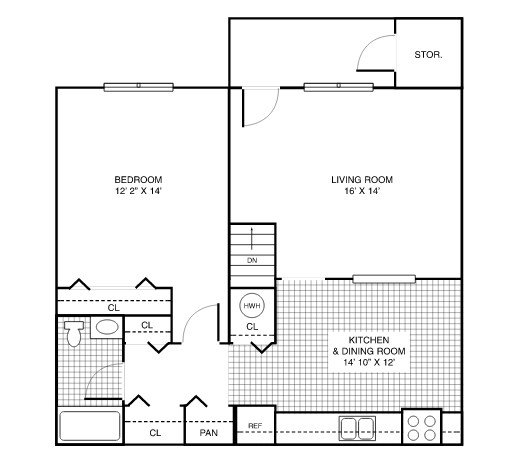 Floorplan - Gladeside Apartments