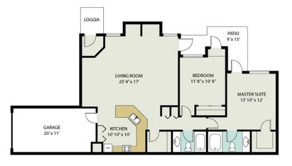 Floorplan - Inverness Apartments
