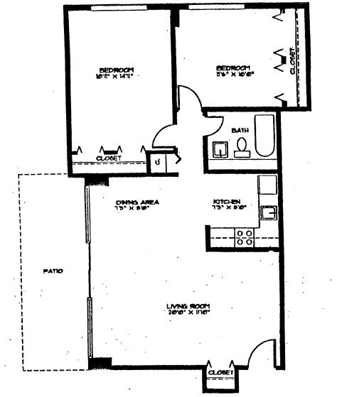 2BR/1BA - Hyattsville House Apartments