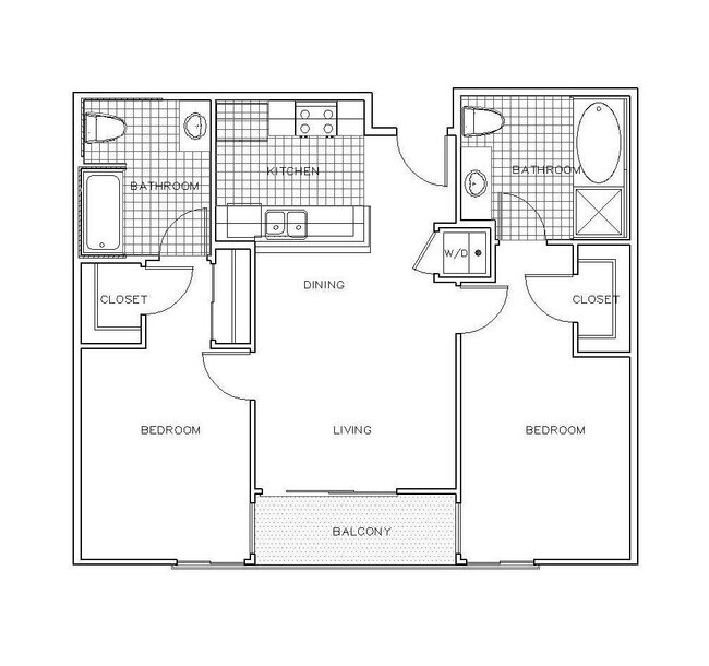 Capri 2x2 floor plan PR SM Capri LLC - PR SM Capri LLC