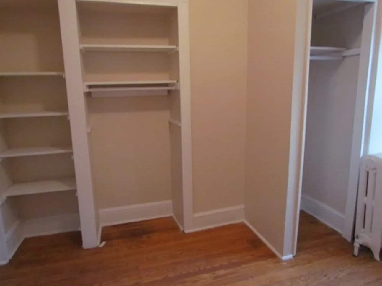 Bedroom 2: One window, ceiling fan, 3 closets - 3702 Spring Garden St