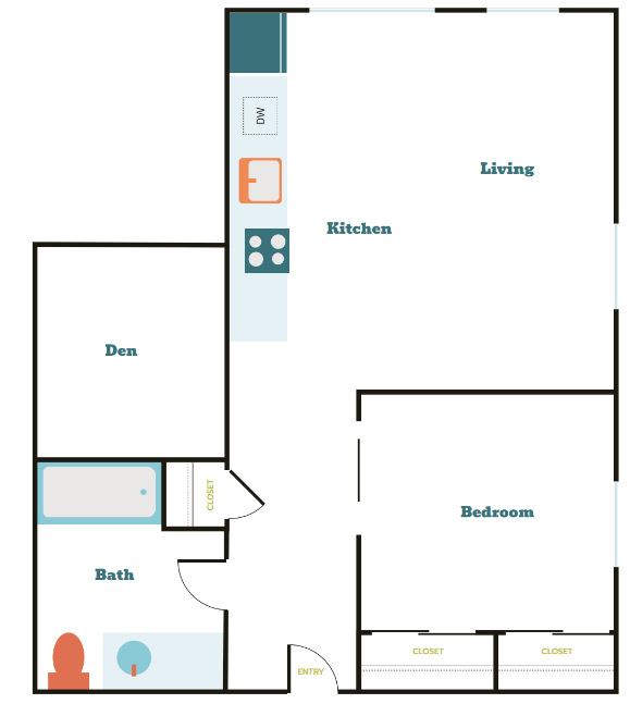 Floorplan - Tahoma Valley Apartments