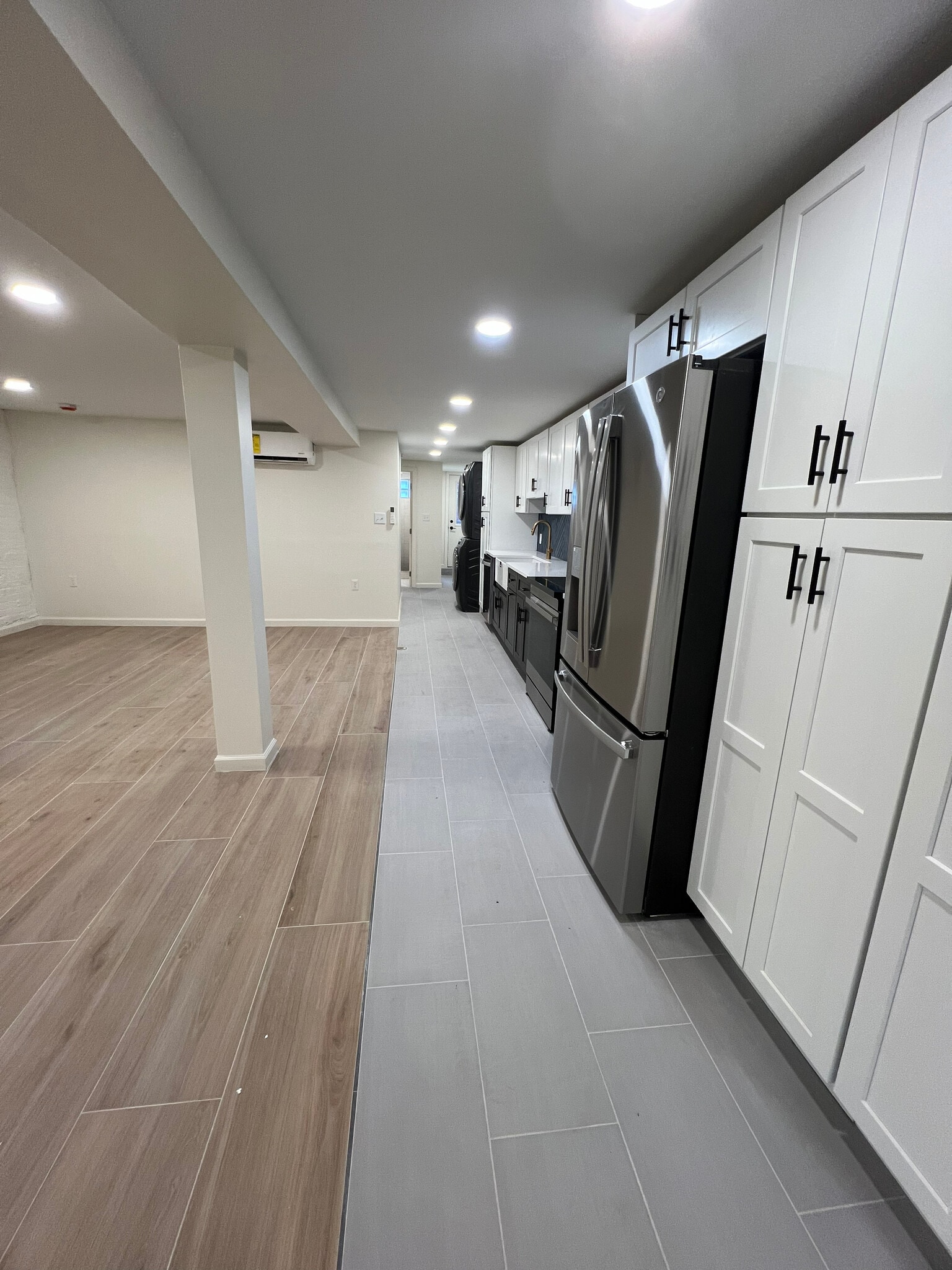 Living room and kitchen view towards back - 1802 2nd St NW