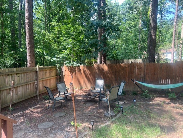Fenced back yard - 1000 Cheviot Ave