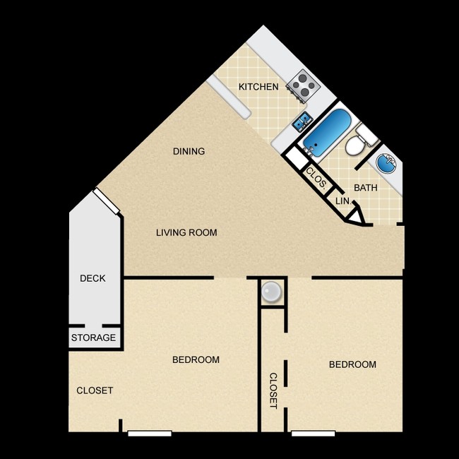2BR/1BA - Georgetown Park