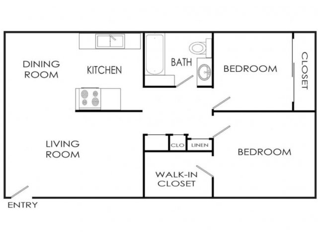 2BR/1BA - Renaissance Park