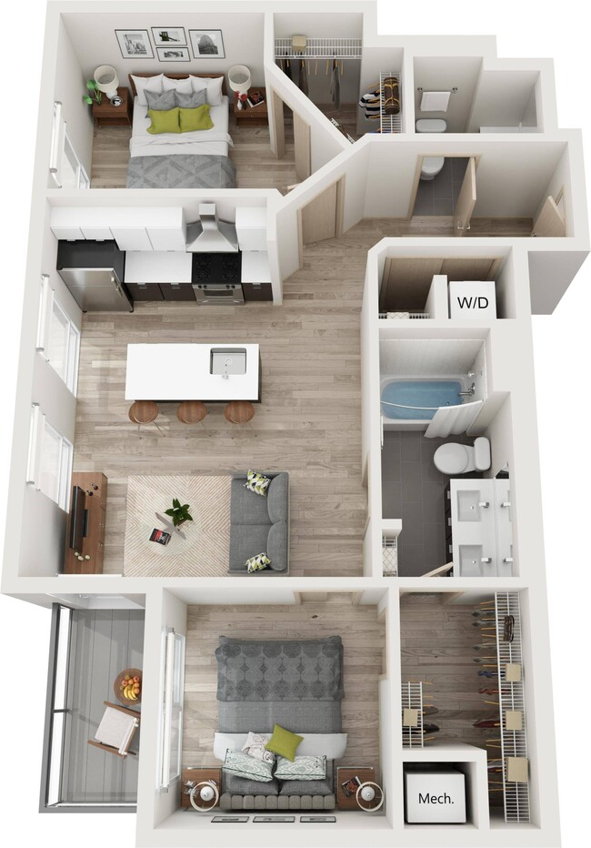 Floor Plan G - Ox-Op Apartments