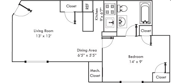 1BR/1BA - Westover Hills Townhomes