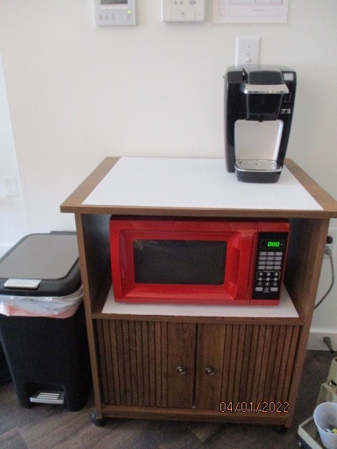 Microwave oven and single cup coffee maker - 818 12th St