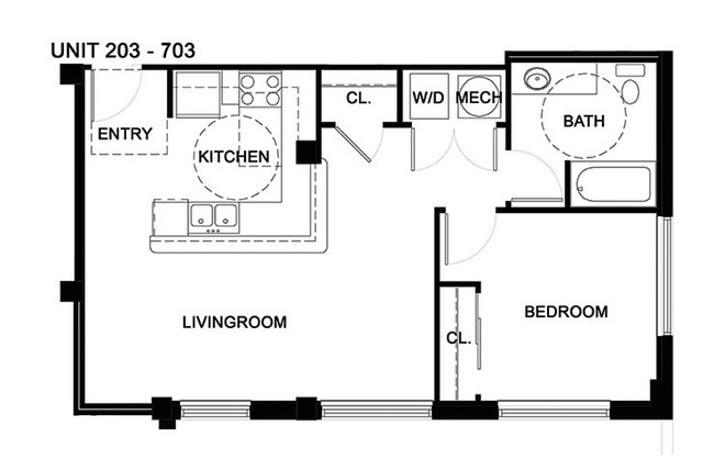 1BR/1BA - Ware Hotel