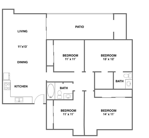 4 bedroom.png - Siegen Calais Apartments