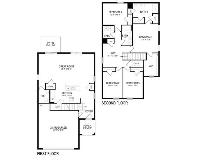 Elston Floor Plan - Bayport Place