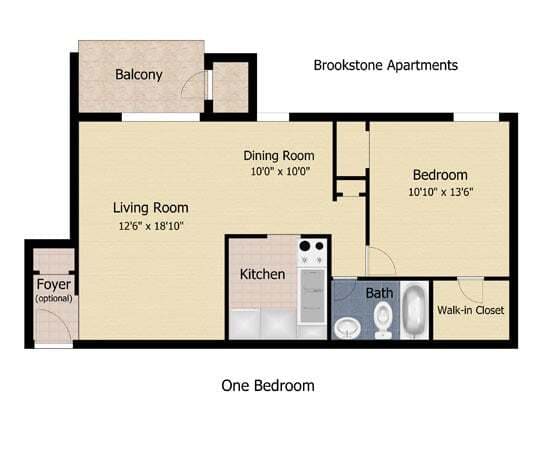 1 Bedroom - Brookstone