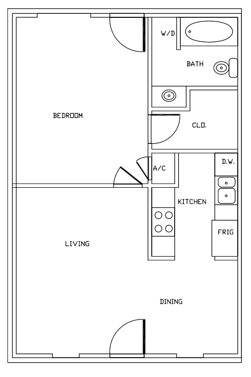 Floorplan - Bradford Ridge Apartments
