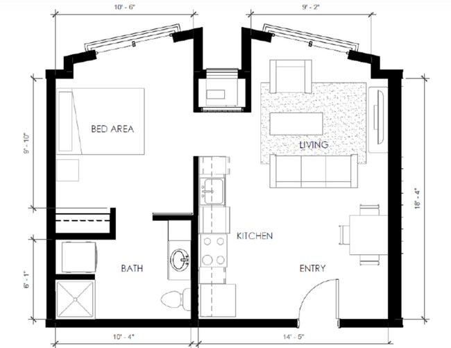 Floorplan - The Bridges Lofts