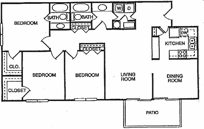3BR/2BA - The Commons at Briarwood Park