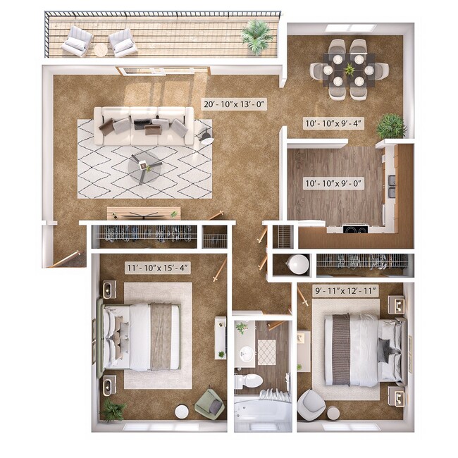 Floorplan - Gold Coast Square Apartments