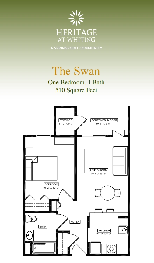 Floorplan - Heritage at Whiting - 55 and Older Community