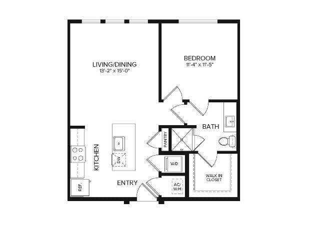 A1 Alt | 1 bed 1 bath | 700 sq ft - Album Mansfield 55+ Active Adult Apartment Homes