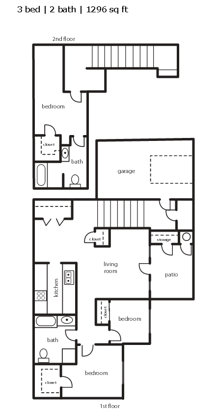 3BR/2BA - The Courtyards at Cypress Grove