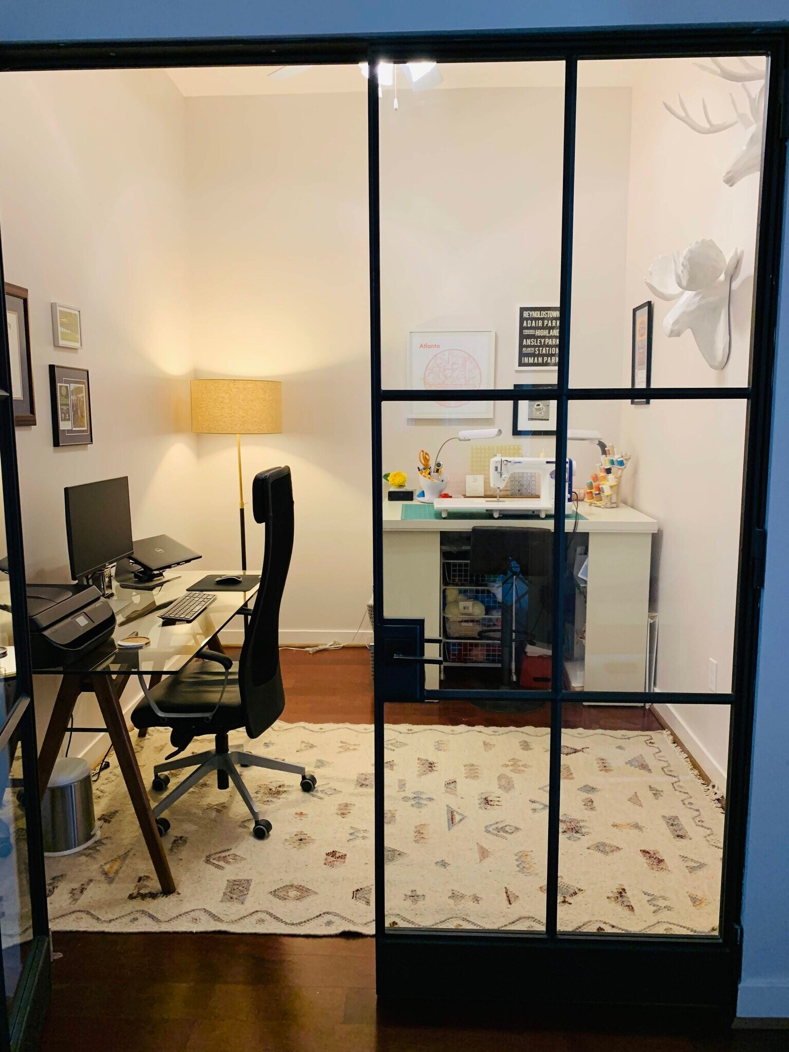Custom iron french doors - 565 Peachtree St NE