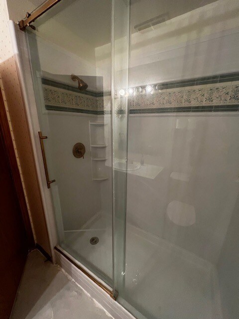 Downstairs walk-in shower - 12505 S Center Ln