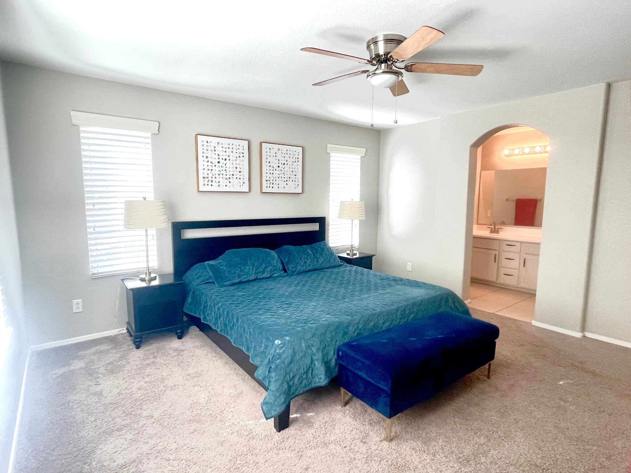 MAIN BEDROOM W/WALK IN CLOSET - 3708 E Kerry Ln
