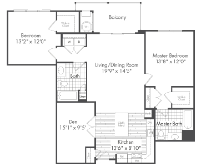 2BR/2BA - The Reserve at Riverdale