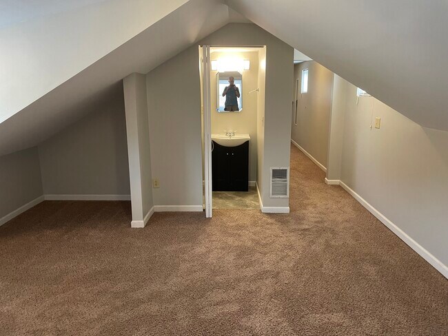 bedroom 2 view from rear wall towards bathroom - 735 S Grand Ave