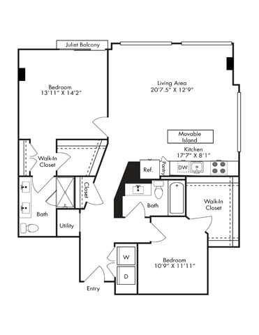 Floorplan - 1110 Key Federal Hill