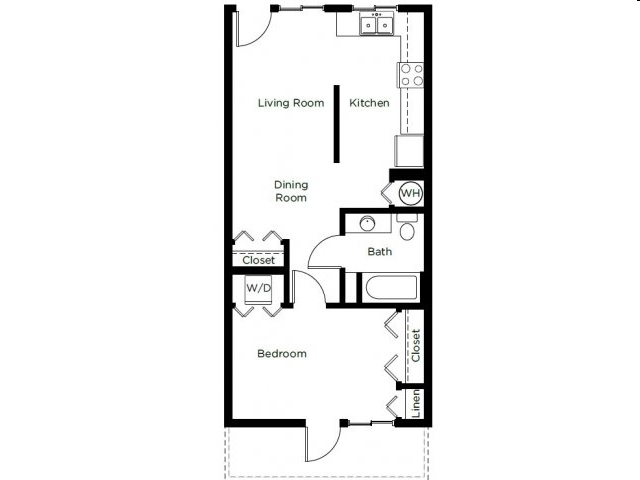 One Bedroom - 1601 Colorado Apartments