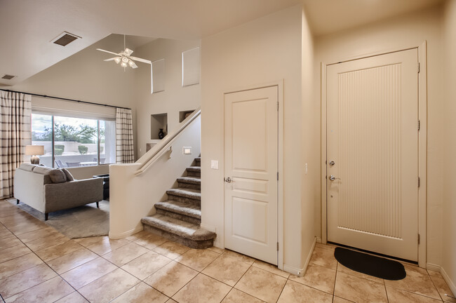 Front entrance & foyer; looking into living room - 19475 N Grayhawk Dr