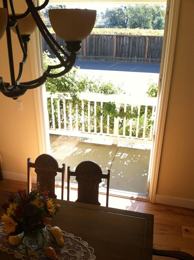 Dining Room with double doors that open to porch - 228 Ranch Ln